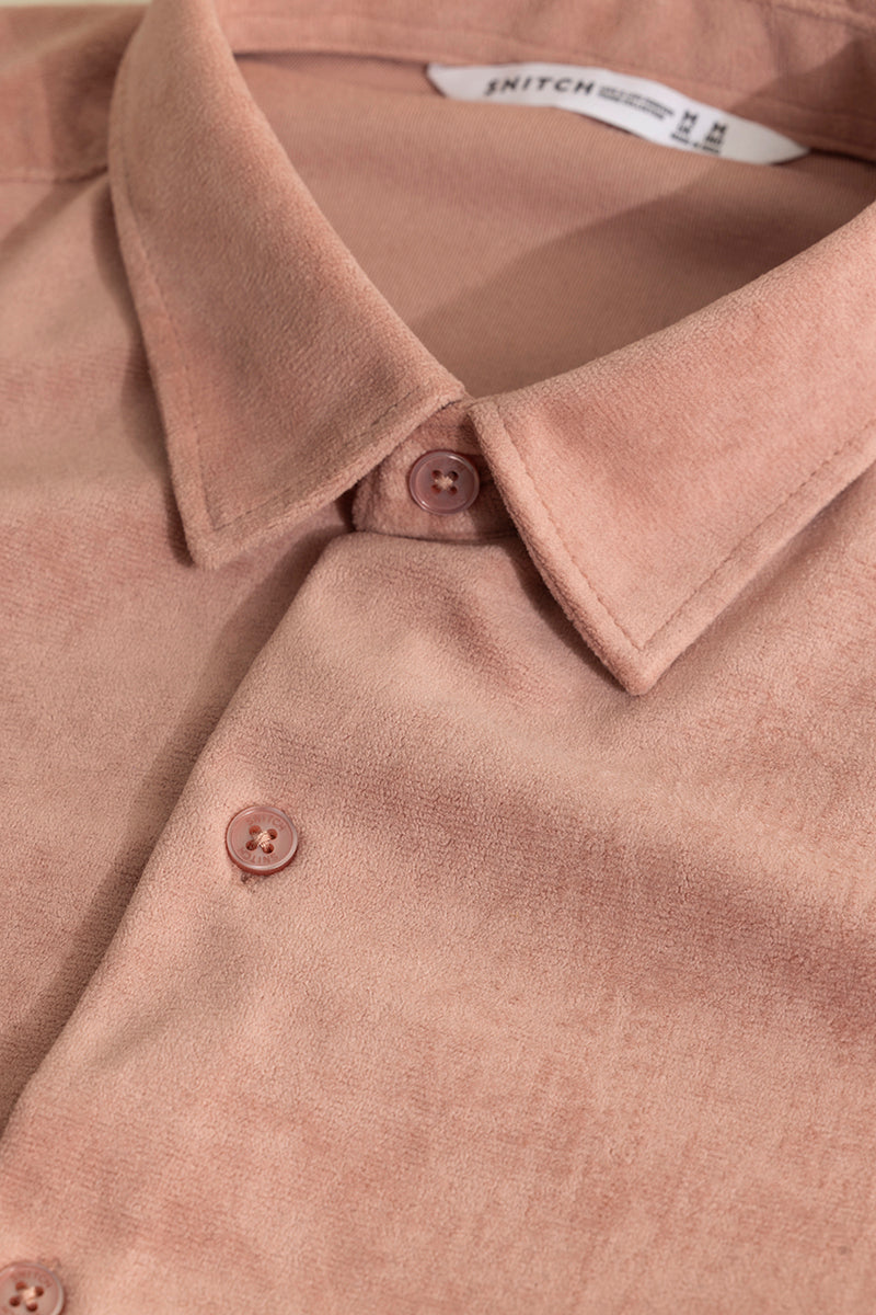 Buy Men s Suede Pulse Pink Shirt Online SNITCH