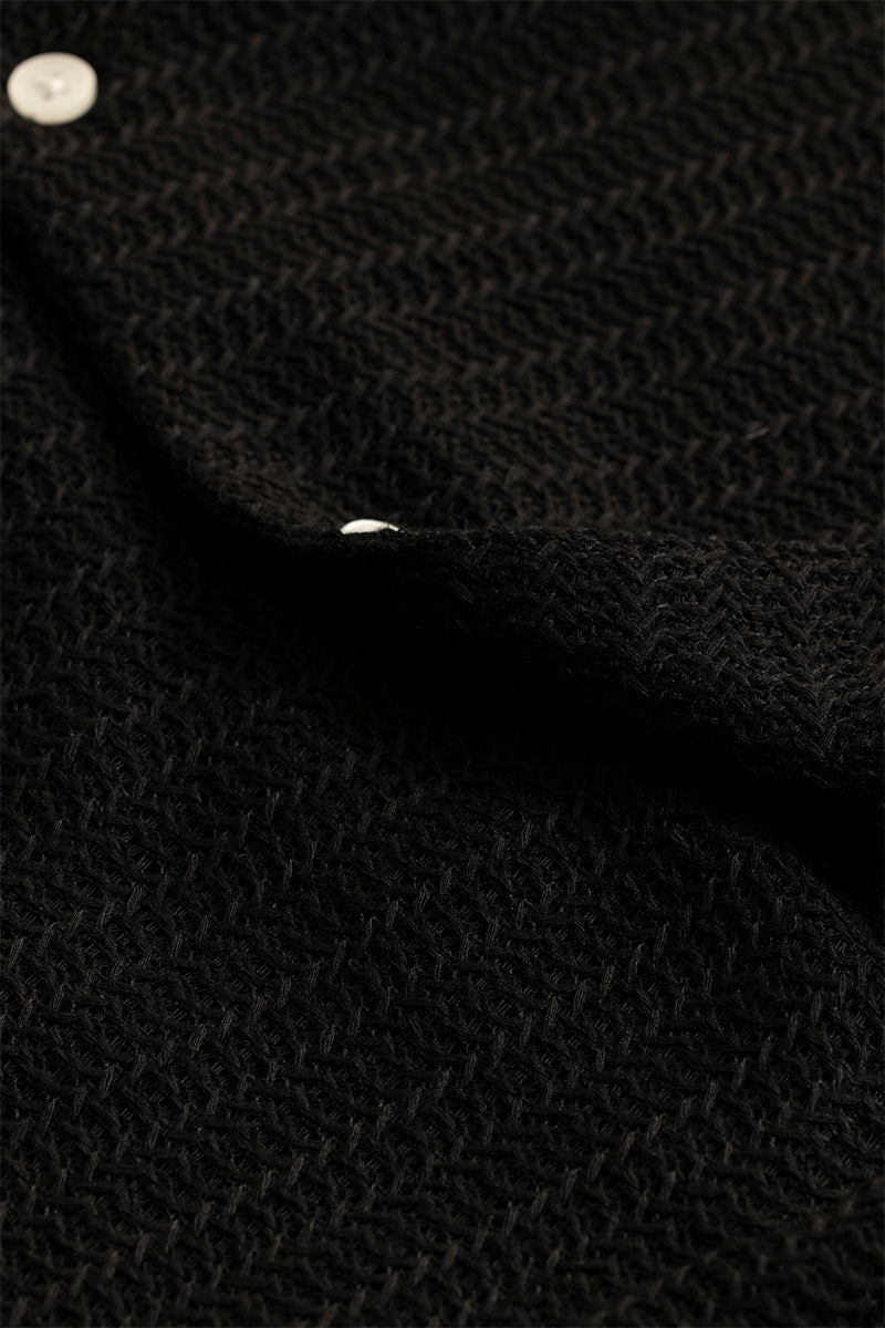 KnitCraft Crochet Black Shirt