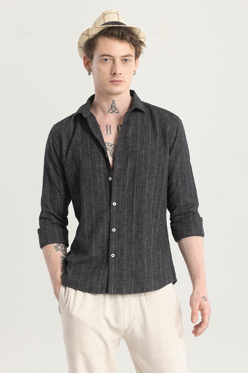 Charbonyx Stripe Black Shirt