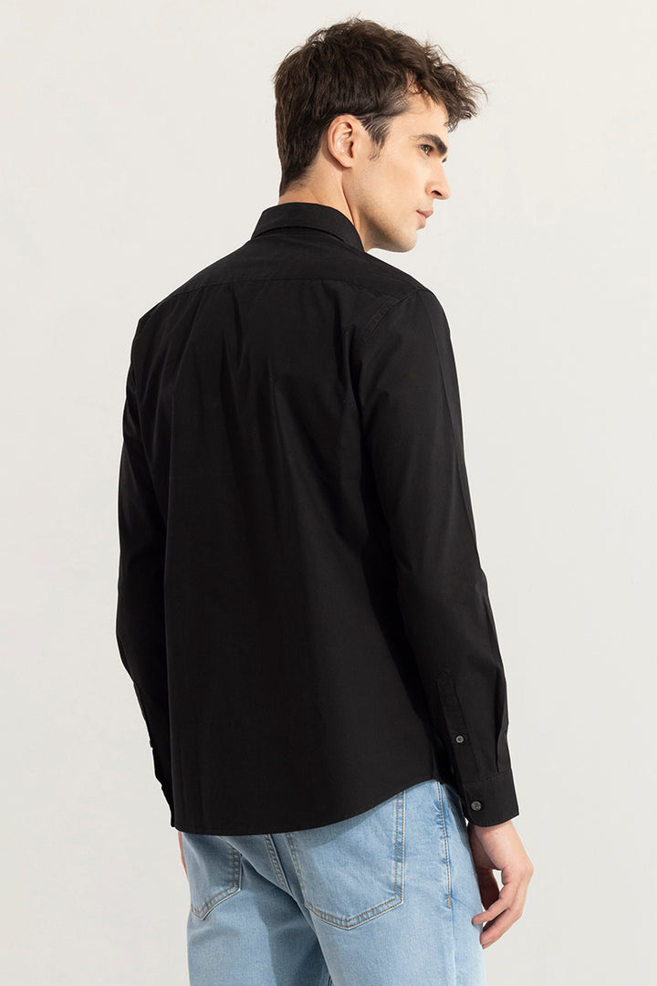 Minimalist Elegance Black Shirt