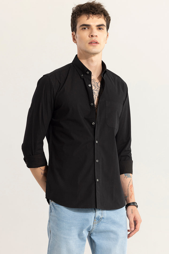 Minimalist Elegance Black Shirt