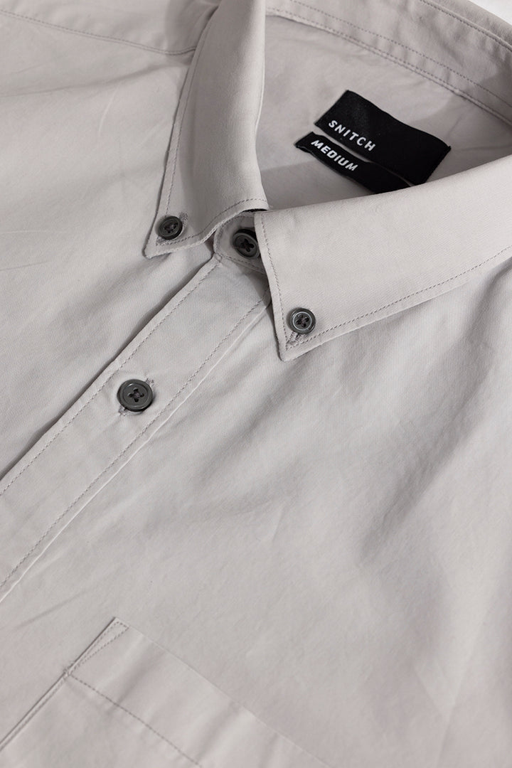 Minimalist Elegance Light Grey Shirt