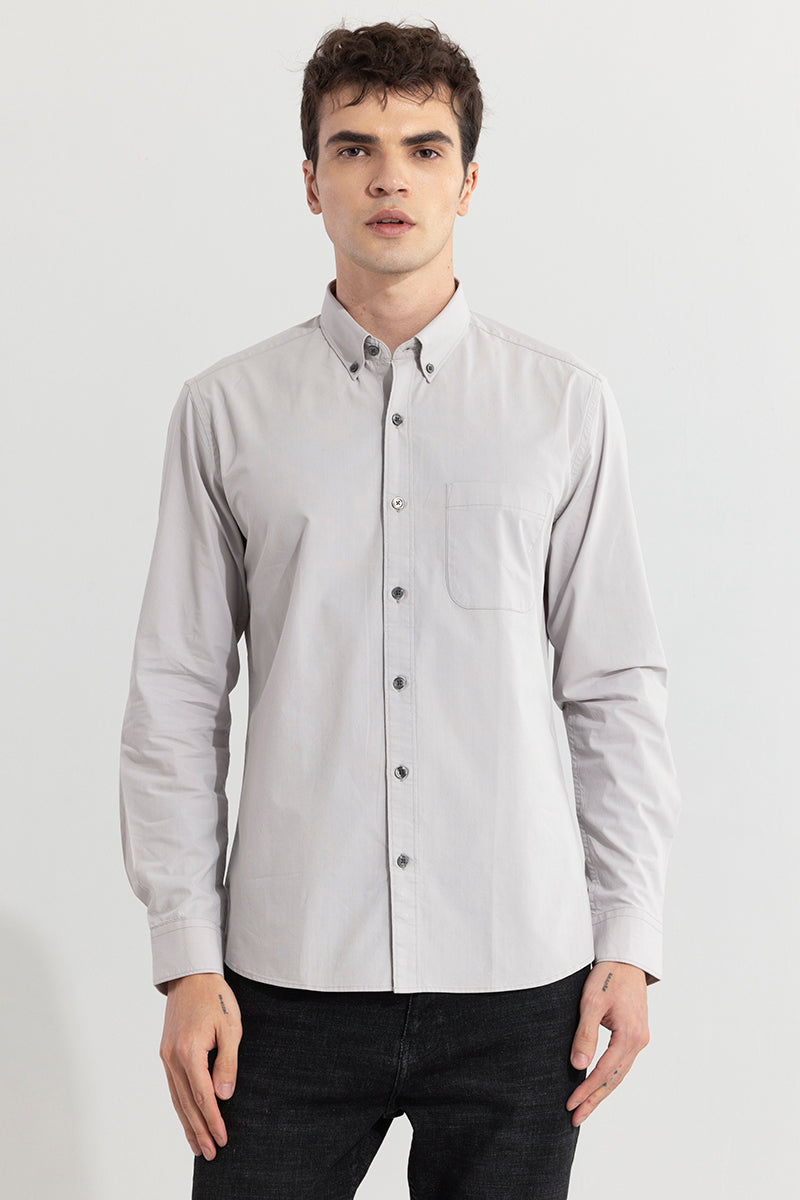 Minimalist Elegance Light Grey Shirt