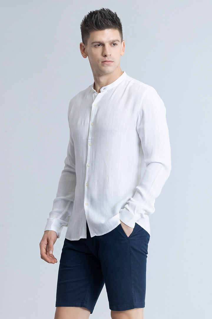 Coastal Linen White Shirt