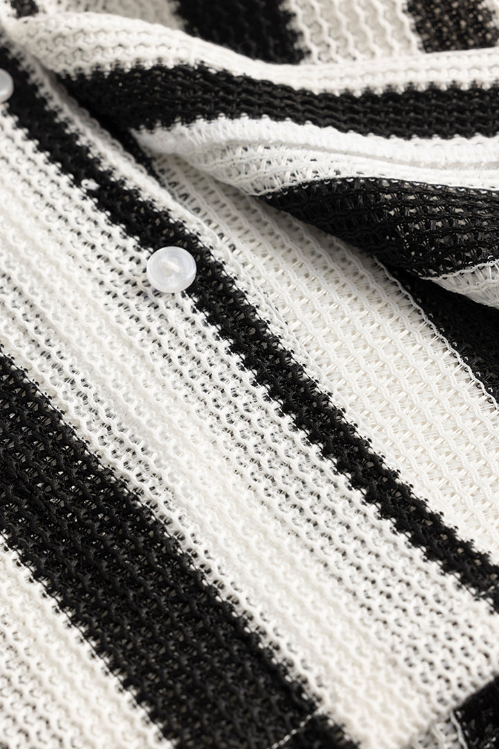 Artisanal Crochet White Shirt