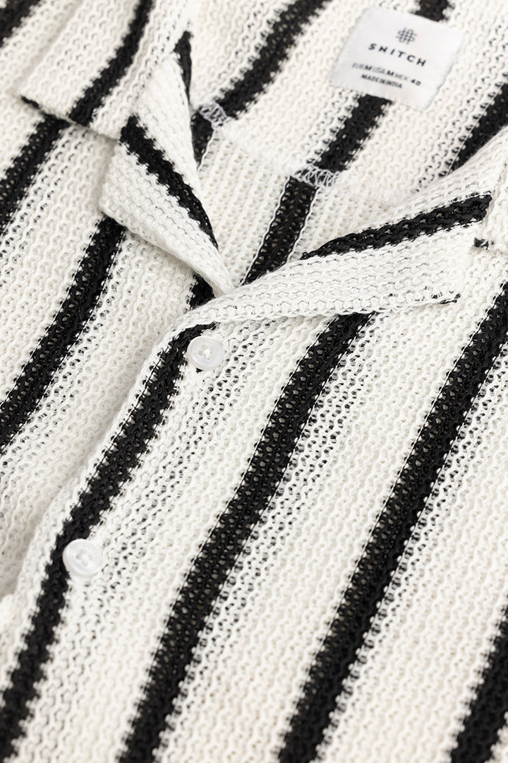 Vintage Crochet White Shirt