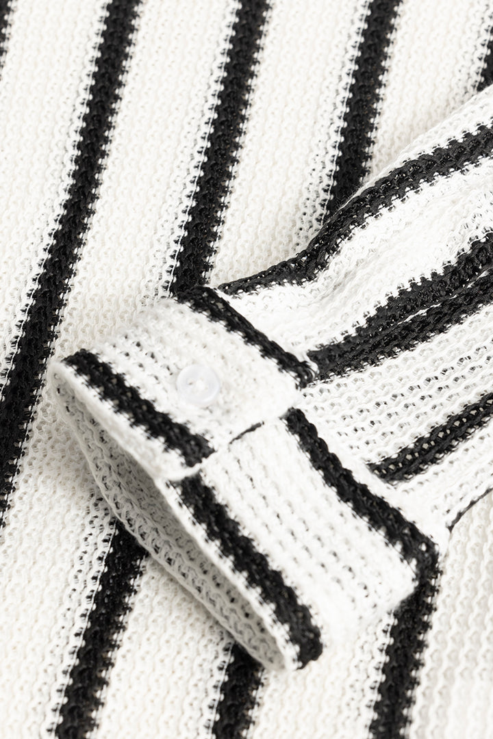 Vintage Crochet White Shirt