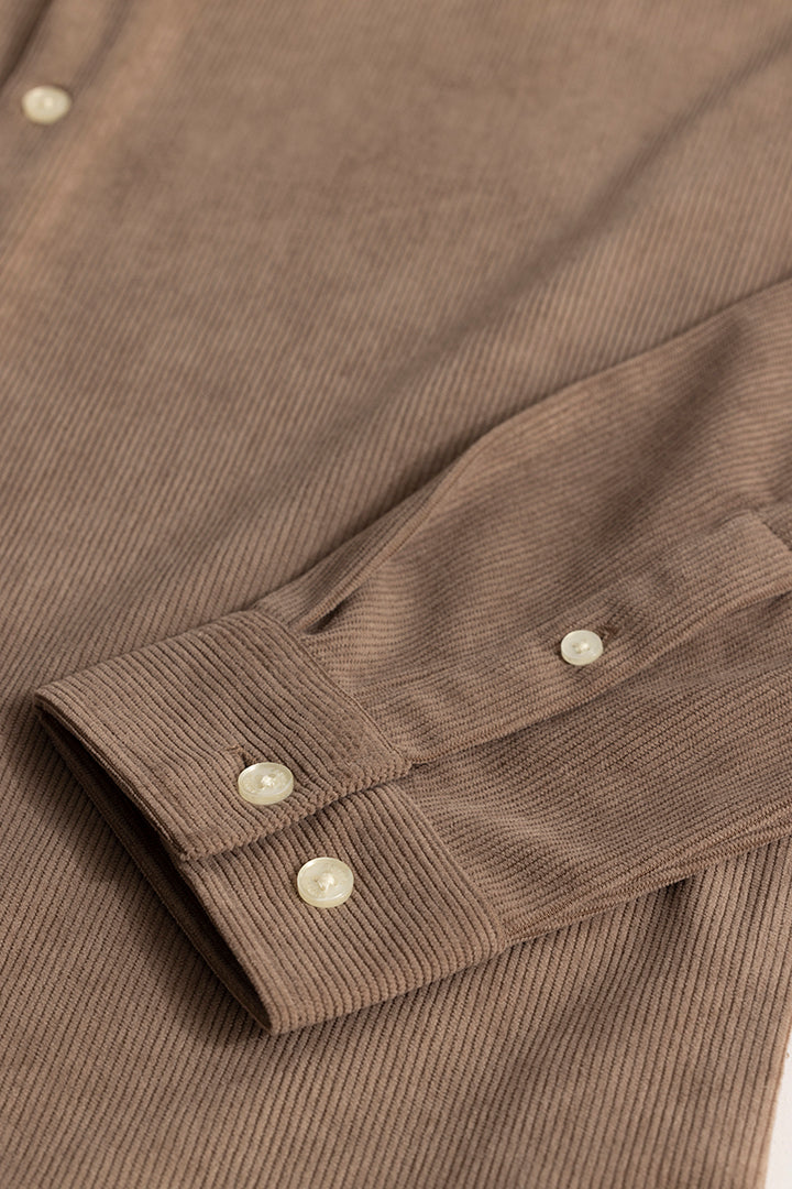 FineCord brown Corduroy Shirt