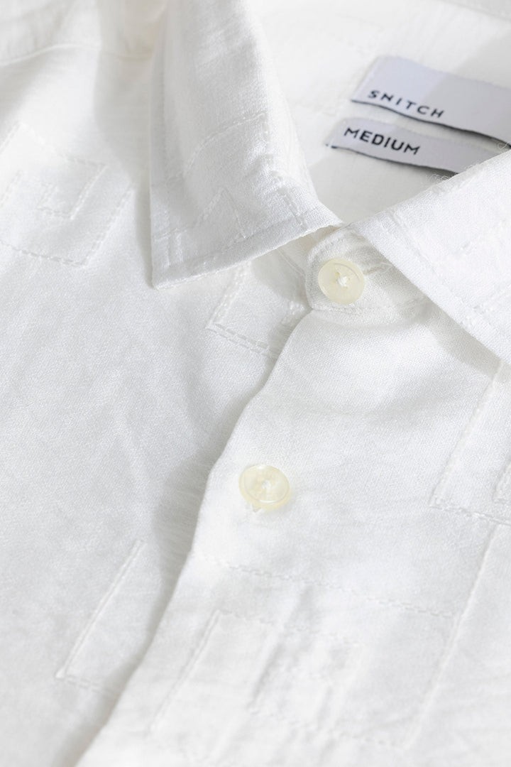 Artisanal Stitch White Shirt