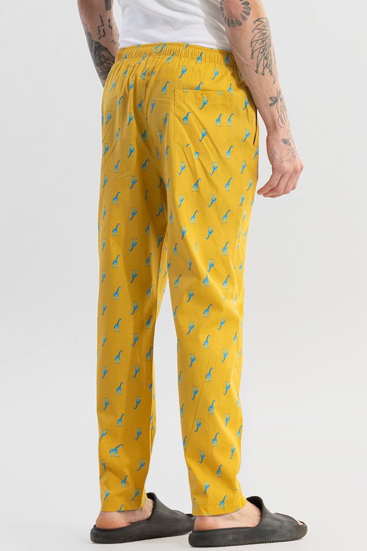 Giraffe Print Yellow Pyjama