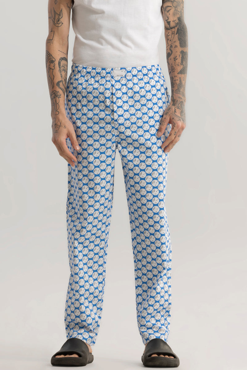 Dice Print Blue Pyjama