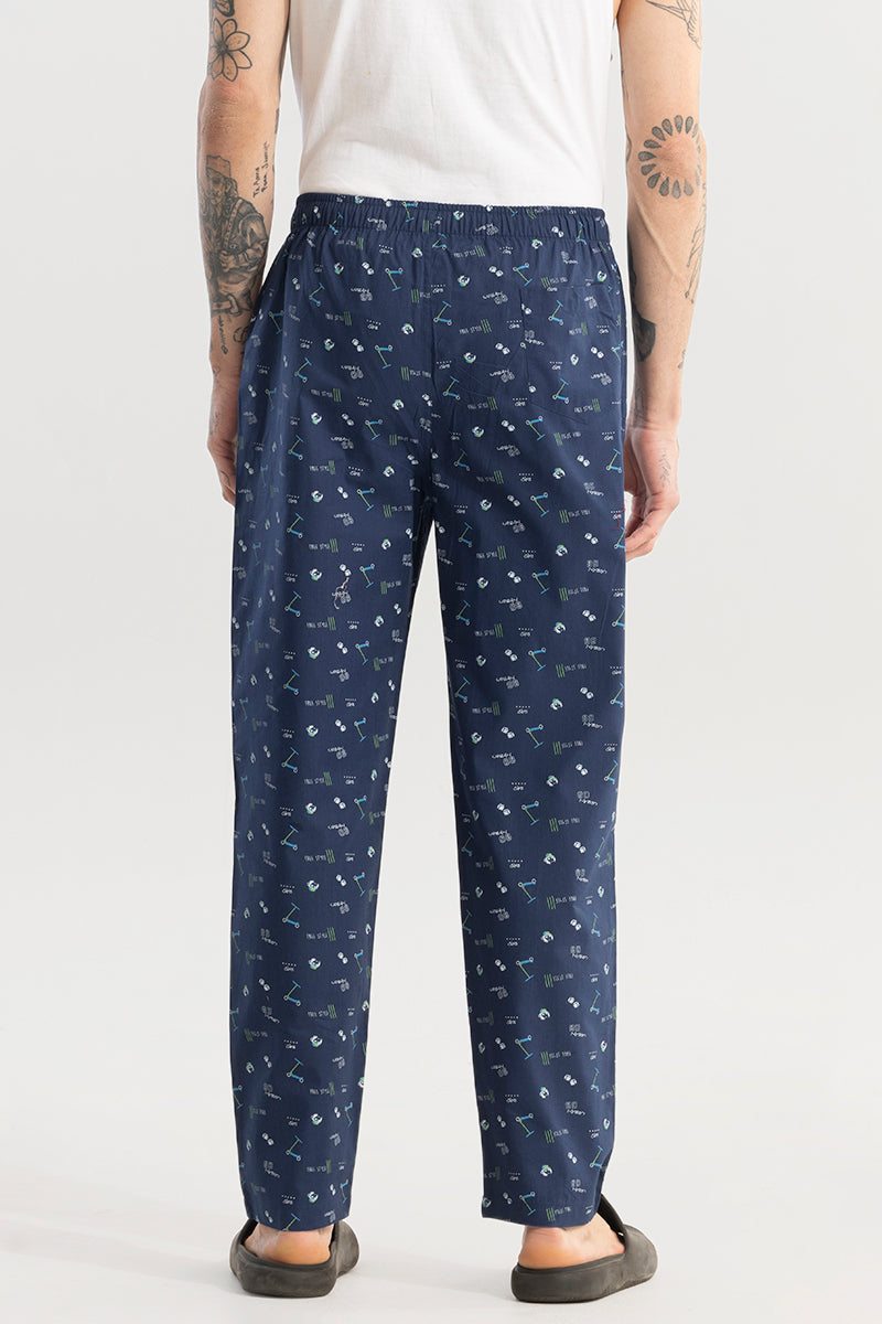 Urban Print Navy Pyjama