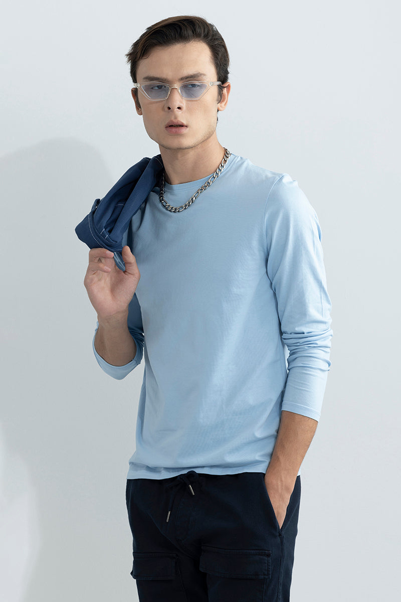 sky blue full t shirt