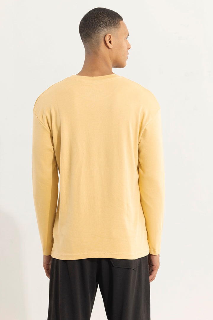 Enam Drop Shoulder Mustard Yellow  T-Shirt
