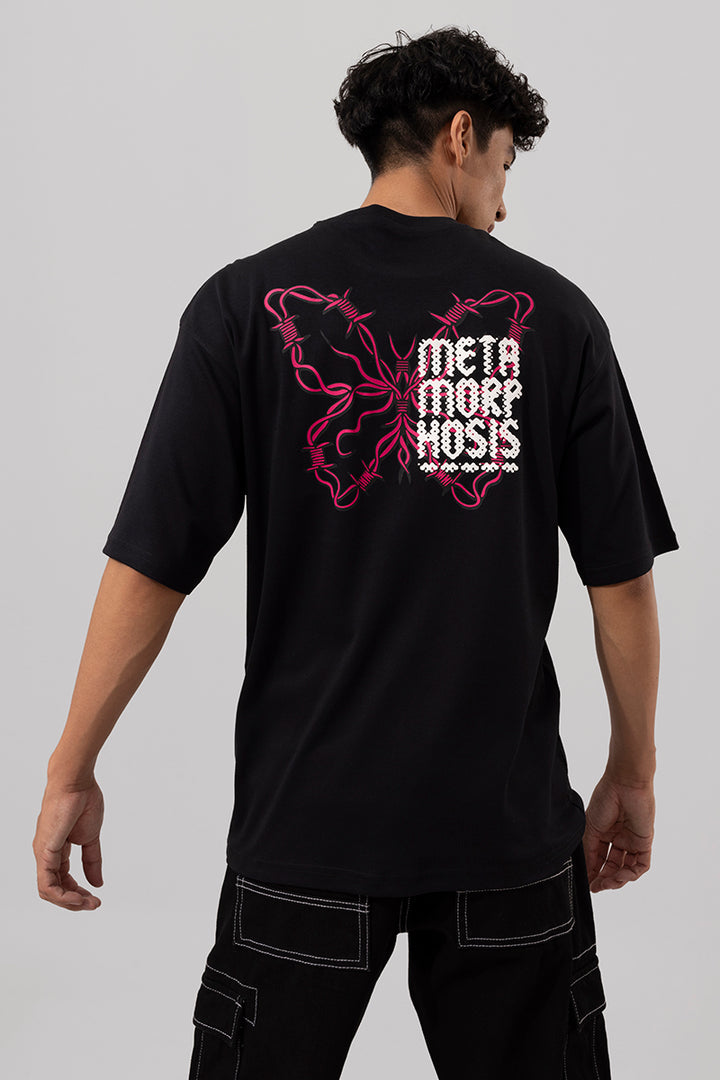 Metamorphosis Black Oversized T-Shirt