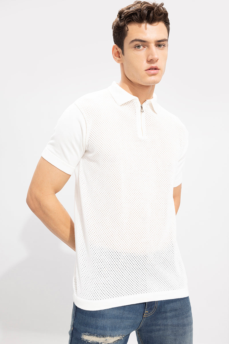 Polo tee 2025 white