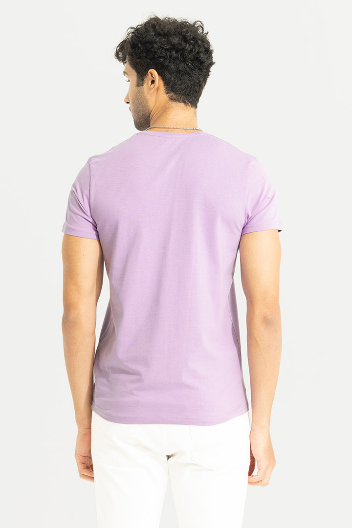 Embossed Logo Purple T-Shirt