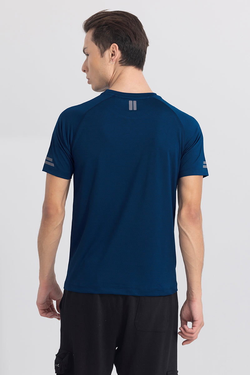 Stay On Track Indigo Blue Active T-Shirt