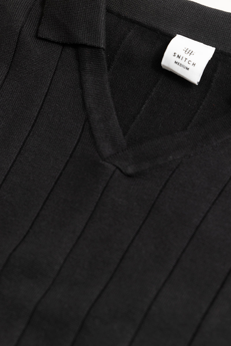 Buy Men's Nordic Black Polo T-Shirt Online | SNITCH
