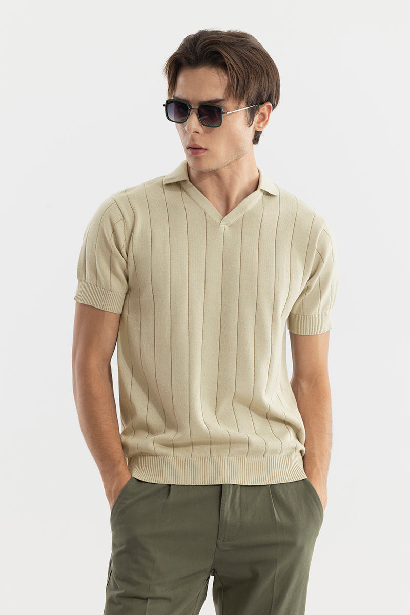 Buy Men's Nordic Beige Polo T-Shirt Online