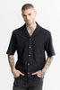Basic Knitted Black Oversized Shirt
