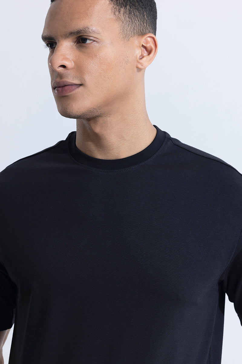 Buy Men's CoreComfort Black T-Shirt Online | SNITCH