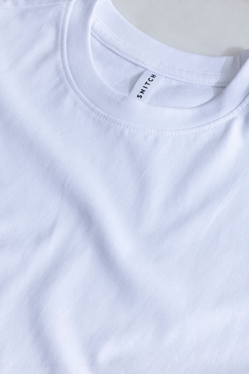 Buy Men's CoreComfort White T-Shirt Online | SNITCH