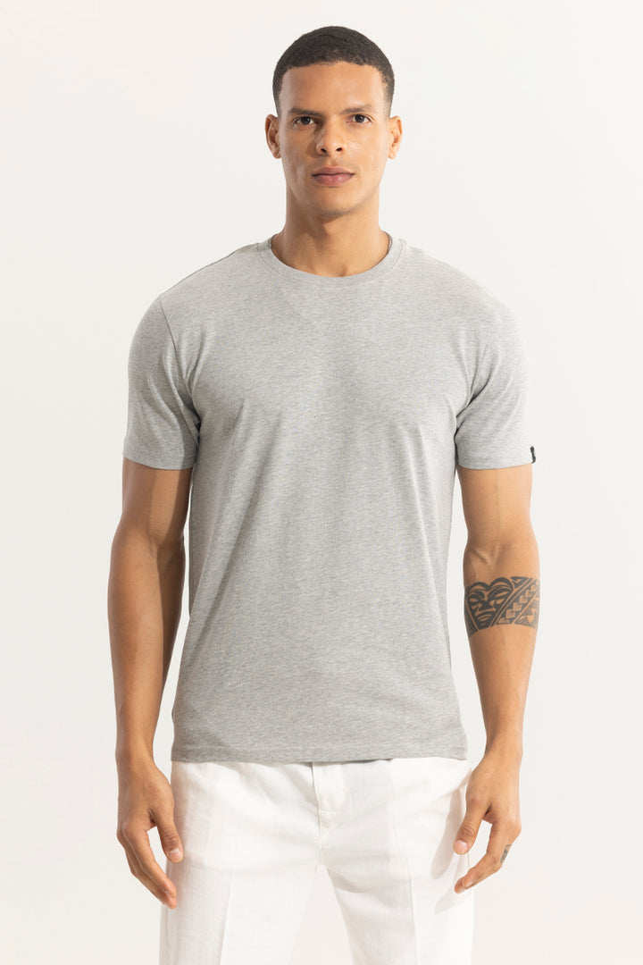EasyEssentials Grey Melange T-Shirt