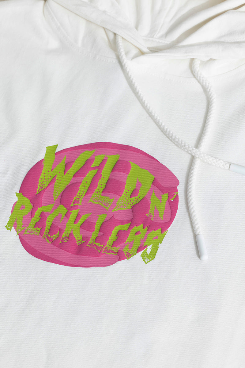 White reckless hoodie sales