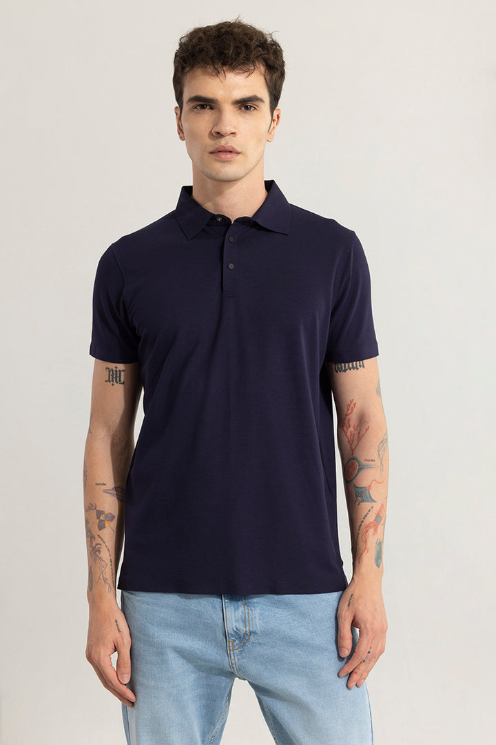 Edward Navy Polo T-Shirt