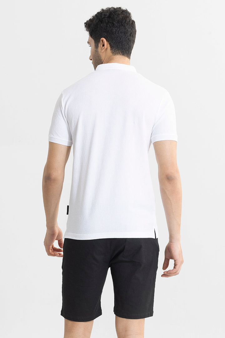 Roller White Polo T-Shirt