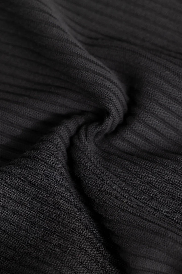 Wabble Line Black Sweater