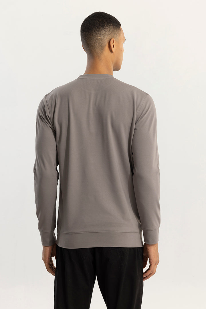 Mid Logo Ash Grey Sweatshirt