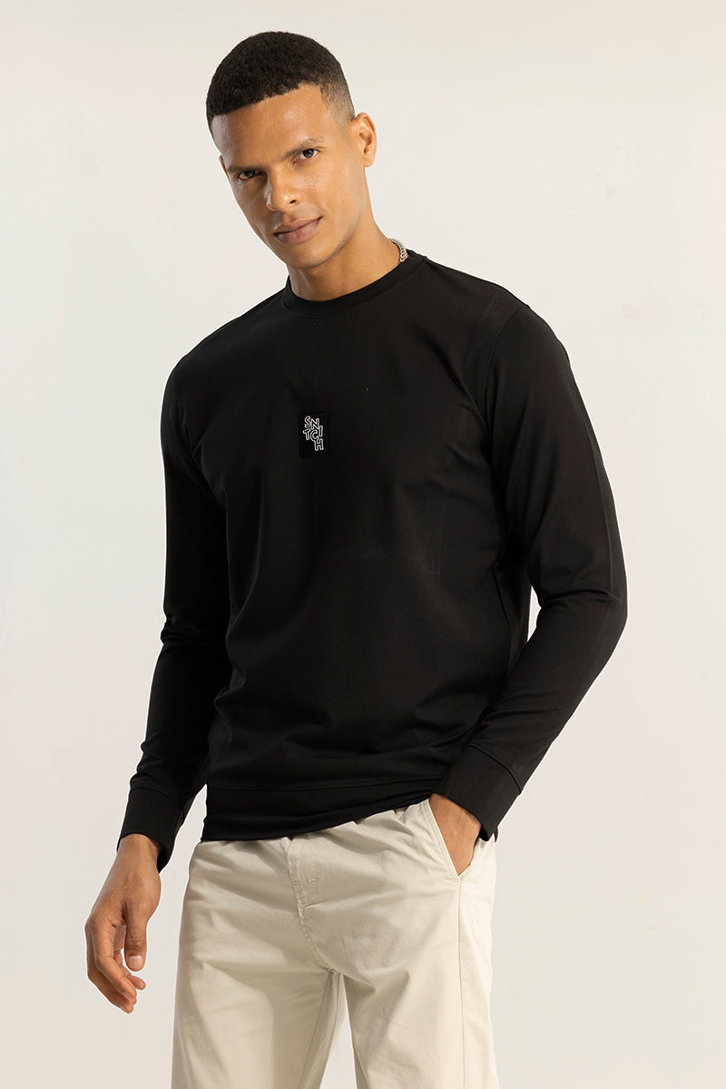 Mid Logo Black Sweatshirt