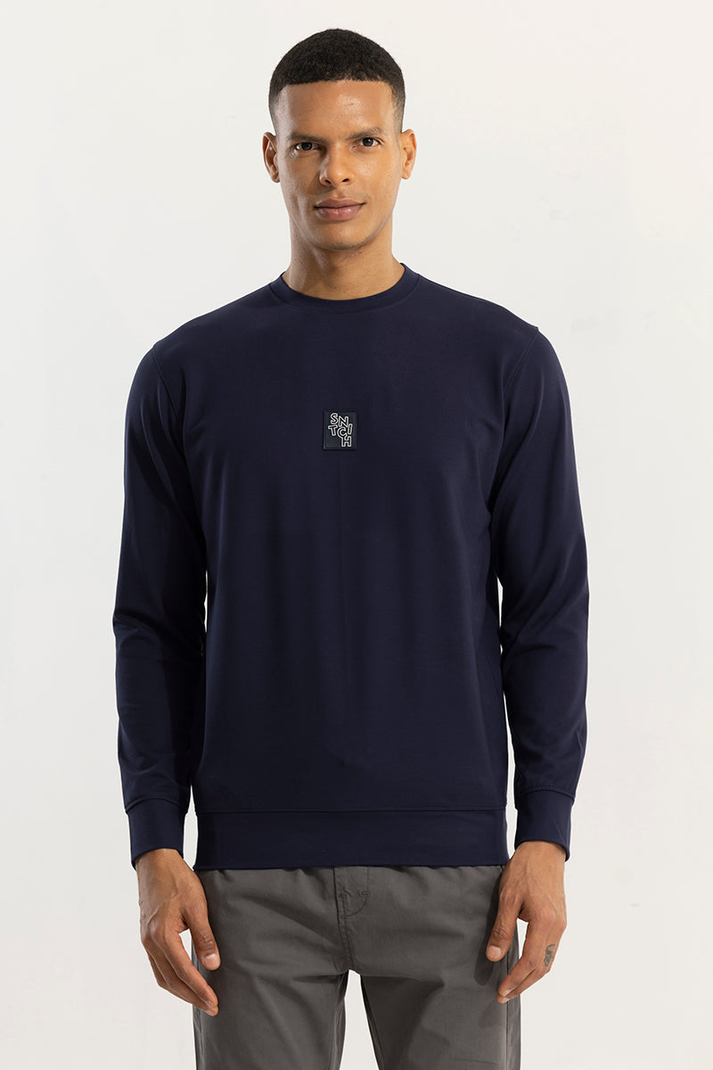 Mid Logo Navy Sweatshirt