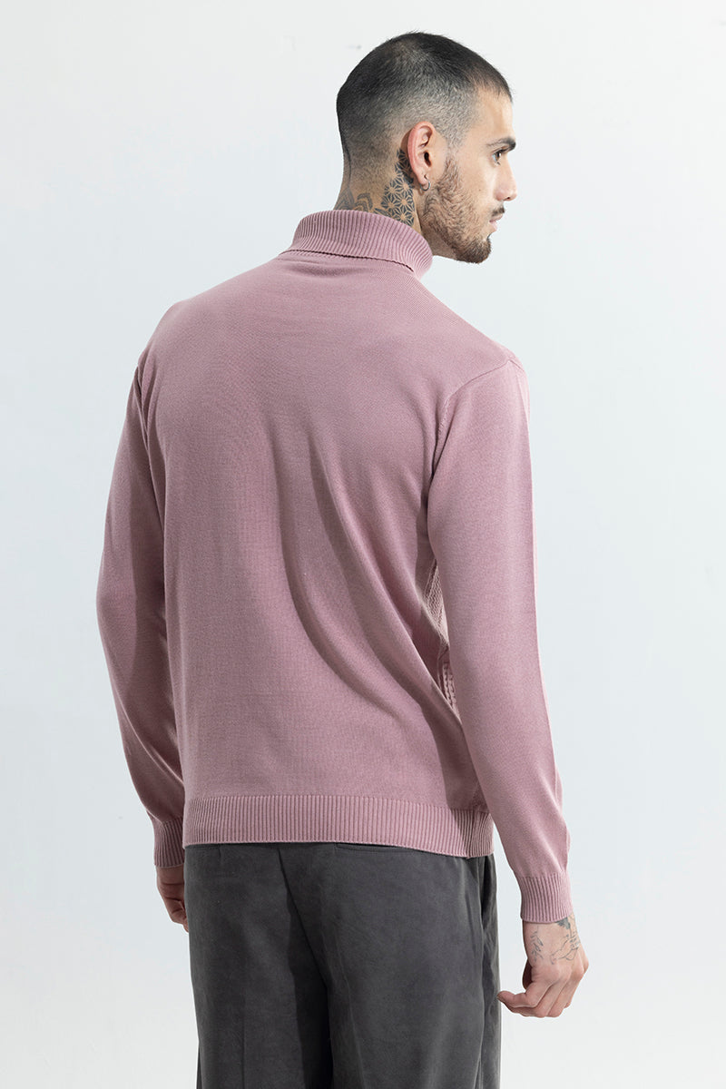 Pink turtleneck sweater mens deals