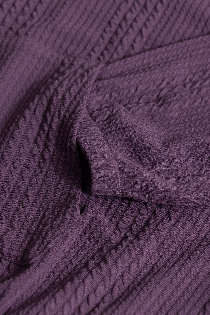 Liney Purple Hoodie