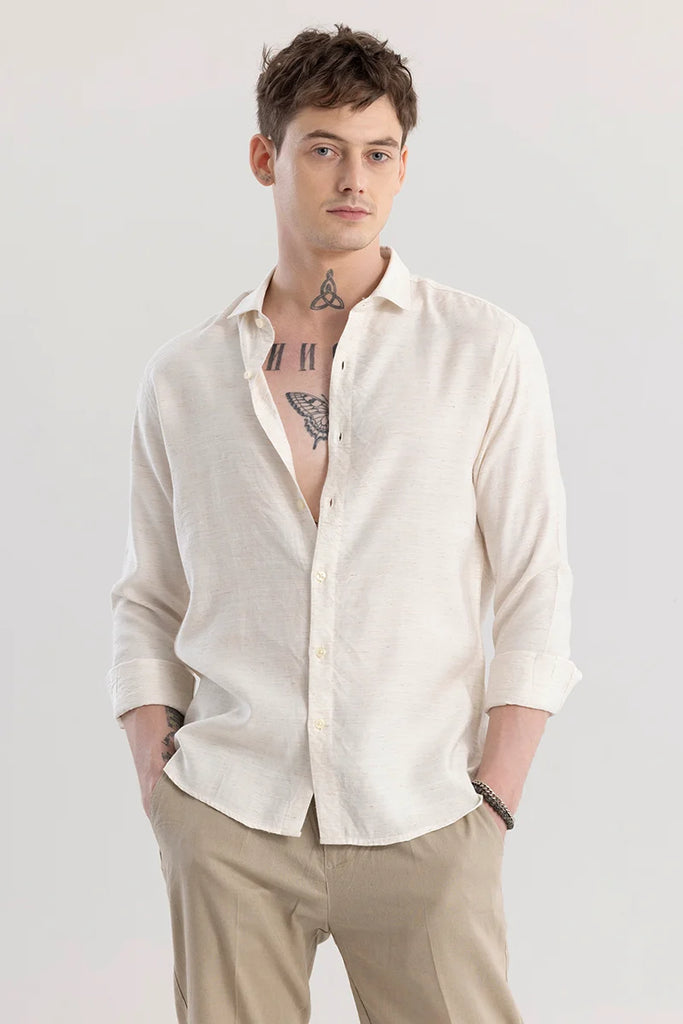 Shirtease Off White Shirt