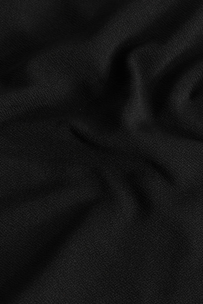 Poloshique Black Plain Polo T-Shirt
