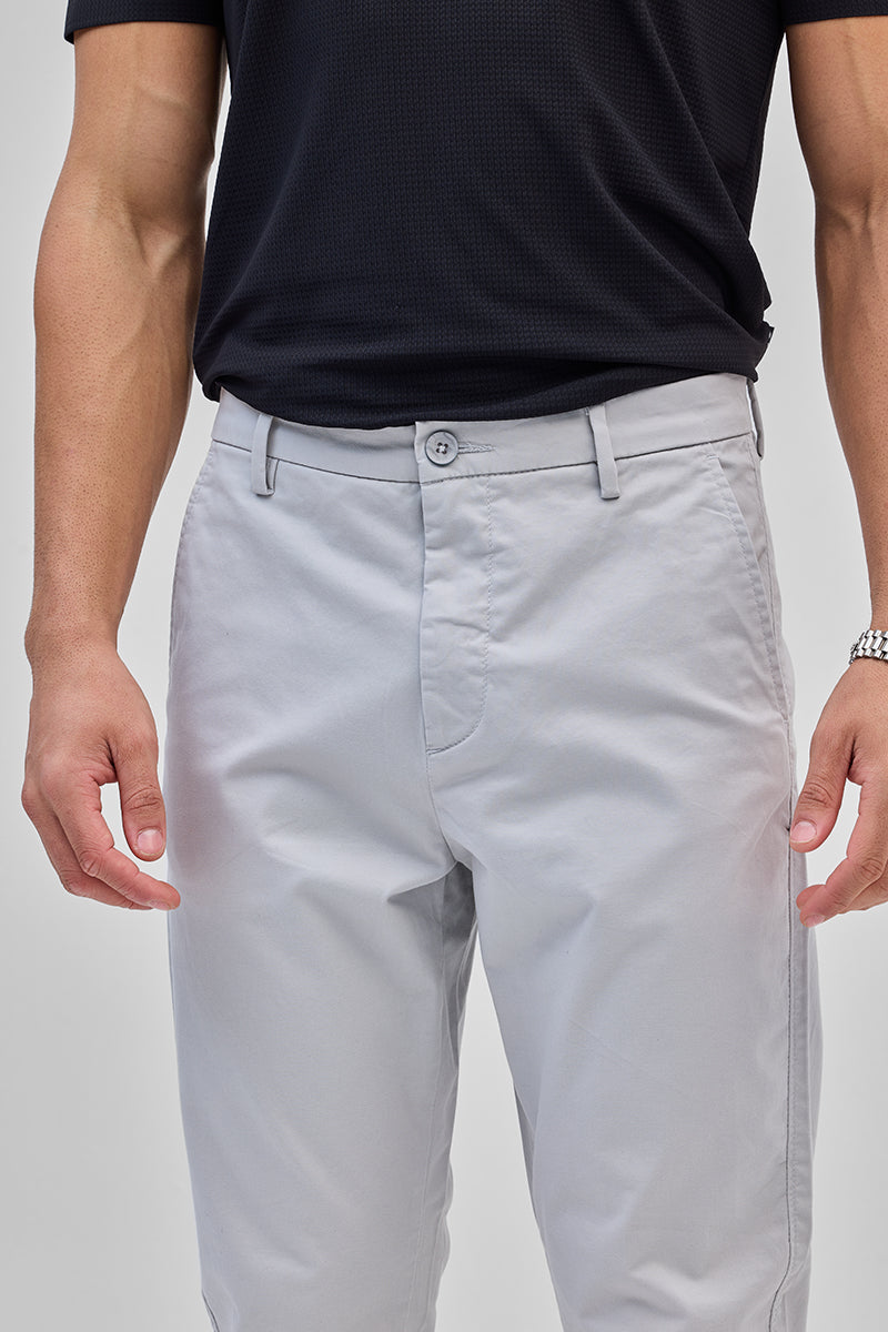 Cream Slim Fit Pants main image 1