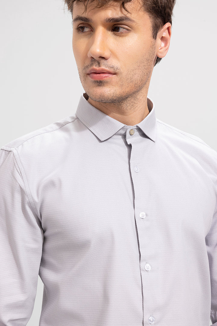 Formic Grey Textured Shirt