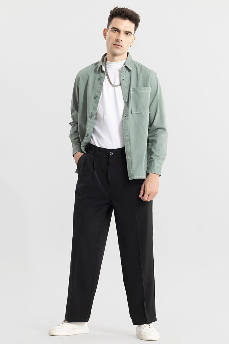 Buy Men s Seoul Black Korean Pant Online SNITCH