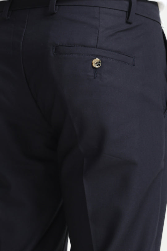 Buy Men's Poineer Navy Trouser Online | SNITCH