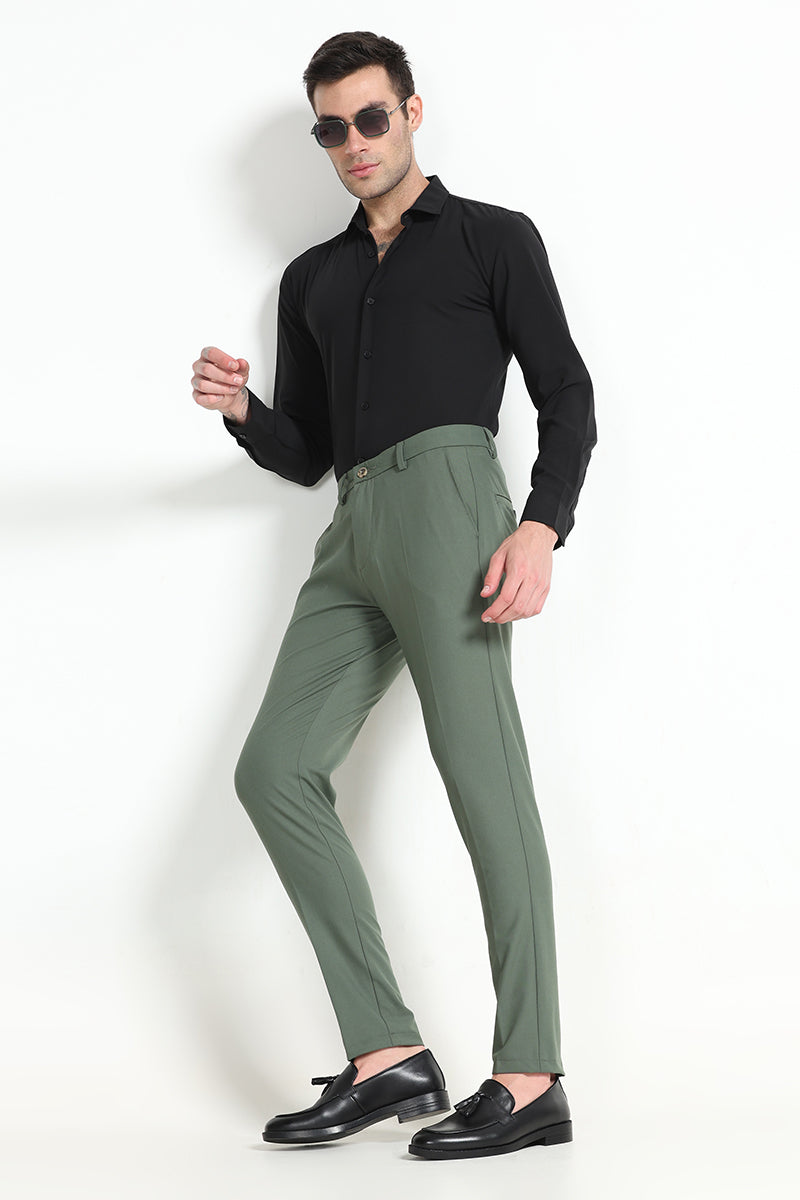 Poise Olive Green Trousers