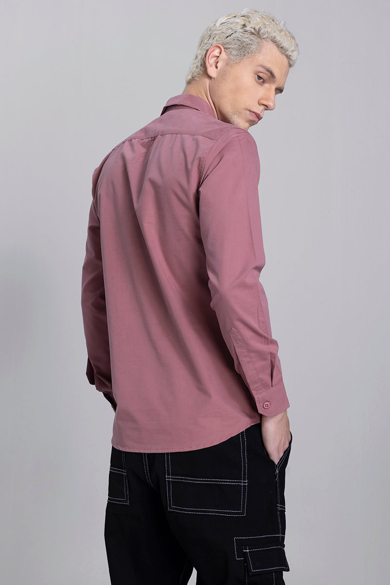 Functional Pocket Pink Shirt