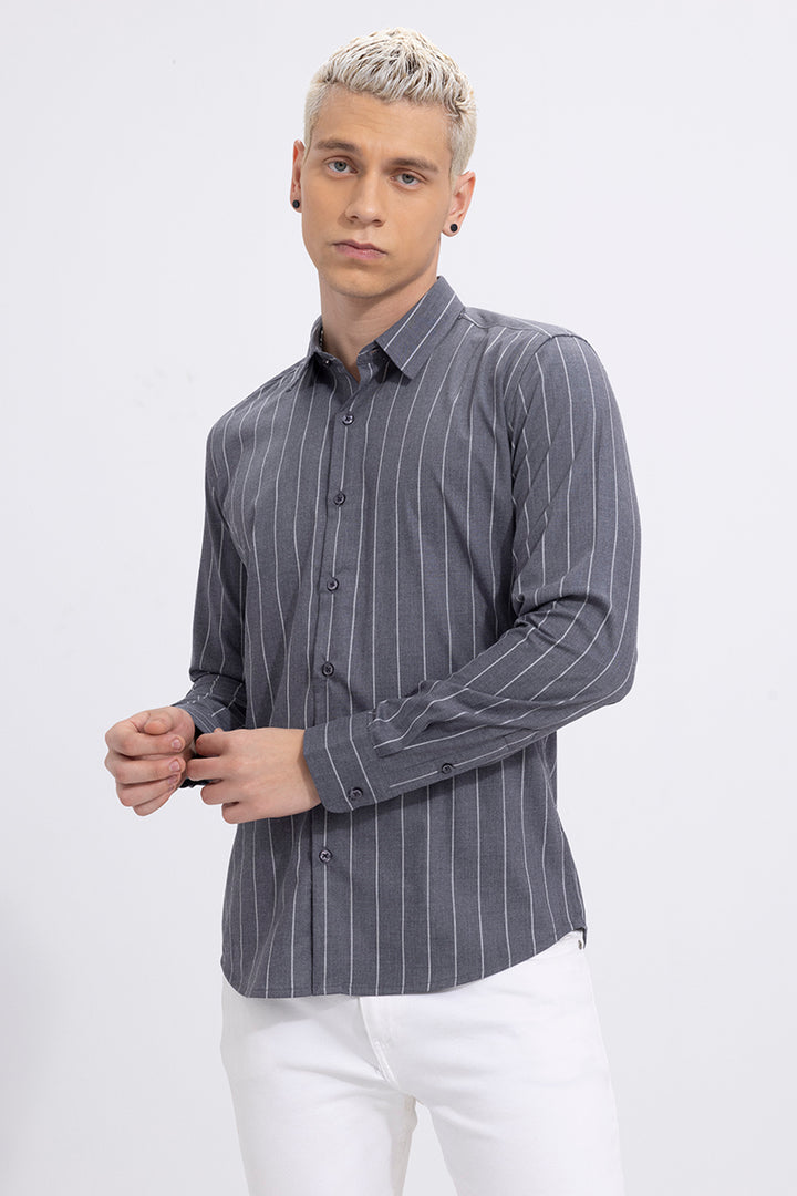 Ivitsa Grey Stripe Shirt