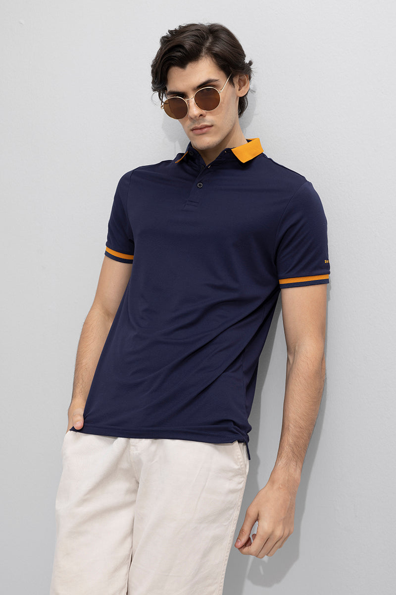 Buy Men's Camiseta Navy Polo T-Shirt Online | SNITCH