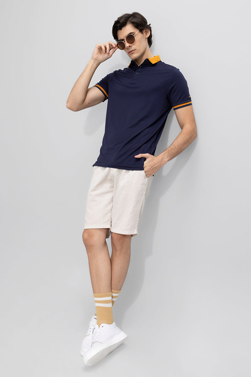 Navy polo shirt outfit cheap