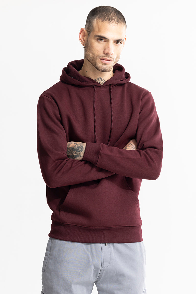 Maroon hoodie mens shop