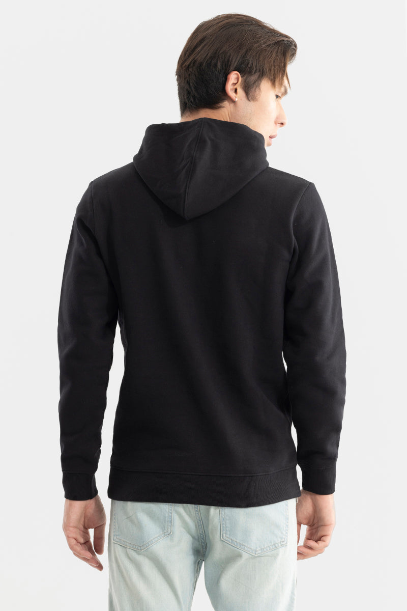 Buy Men's Unleashed Black Hoodie Online | SNITCH